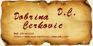 Dobrina Čerković vizit kartica